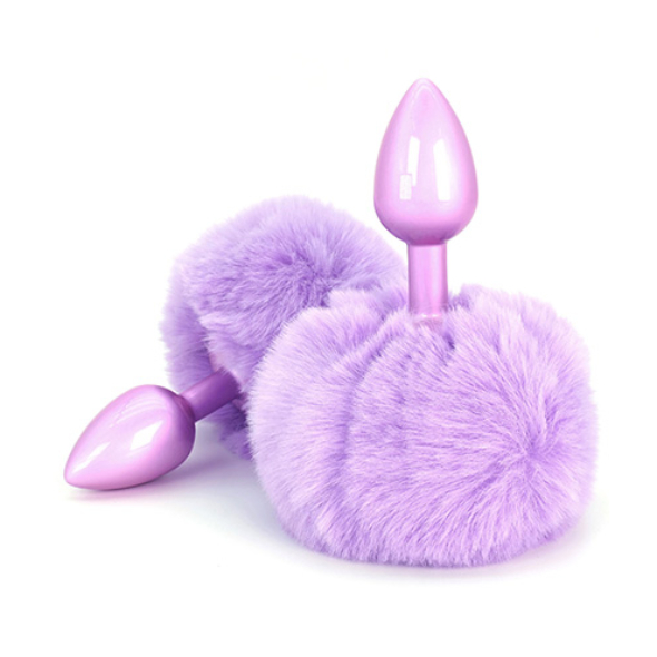 Enchanting Bunnytail Buttplug Purple