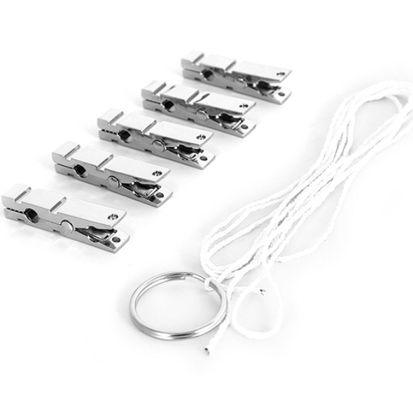 1 Modern Zinc Alloy Nipple clamps 5x Set with Rope Pinces Tétons