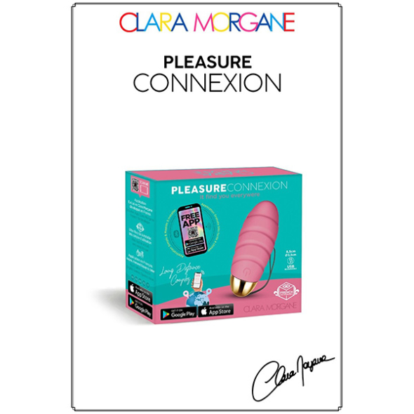 Pleasure Connexion Rose Baby Œuf vibrant USB connecté Clara Morgane