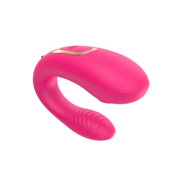 1 Vibromasseur de couple rose, USB avec 2 moteurs pour stimulation Point G et clitoridienne avec télécommande