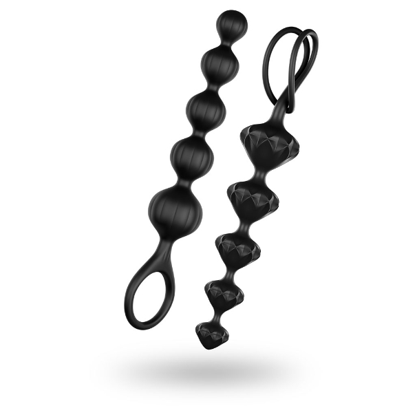 Satisfyer Kit 2 Chapelets Anal Love Beads Black