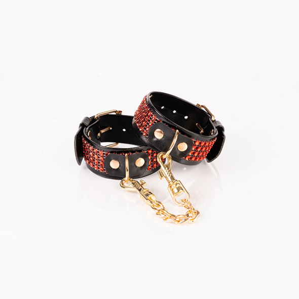 Menottes Kinkster Vegan Leather Red
