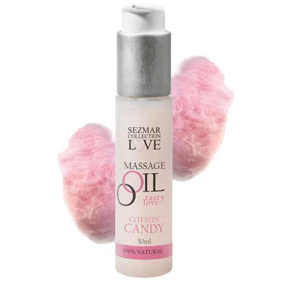 Huile de Massage Comestible Sezmar Cotton Candy 50 ml