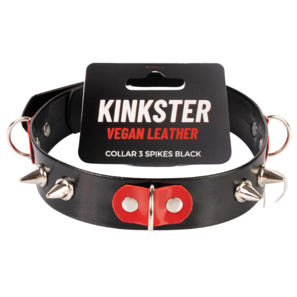 Kinkster Collier à 3 pointes noir