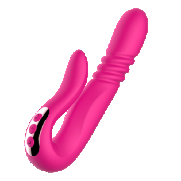 Vibrateur de luxe à double poussée et pénétration automatique pour le point G