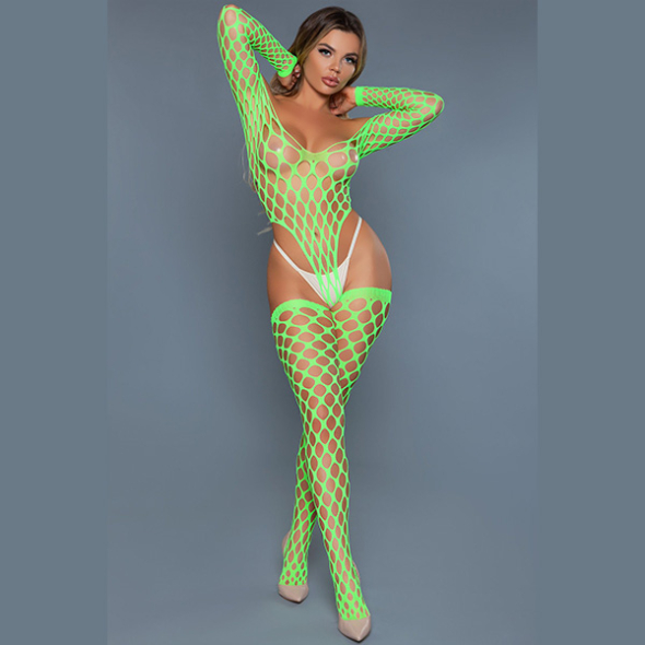 Alluring Fishnet Green Neon