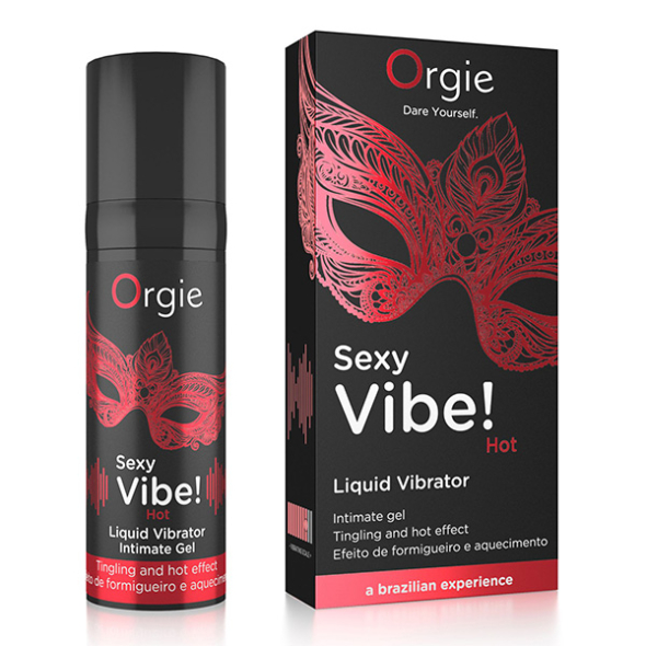 Orgie Ambiance Sexy Vibrateur liquide chauffant comestible arôme fraise