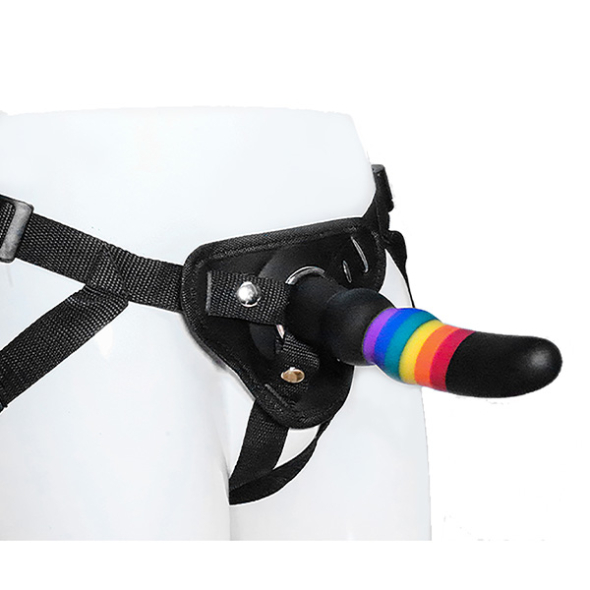 Colourful Love strap on dildo