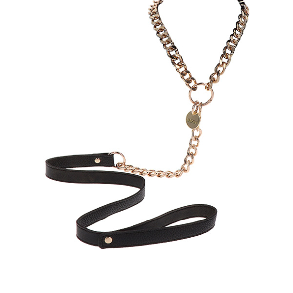 Taboom Statement Collar and leash Rose Gold
