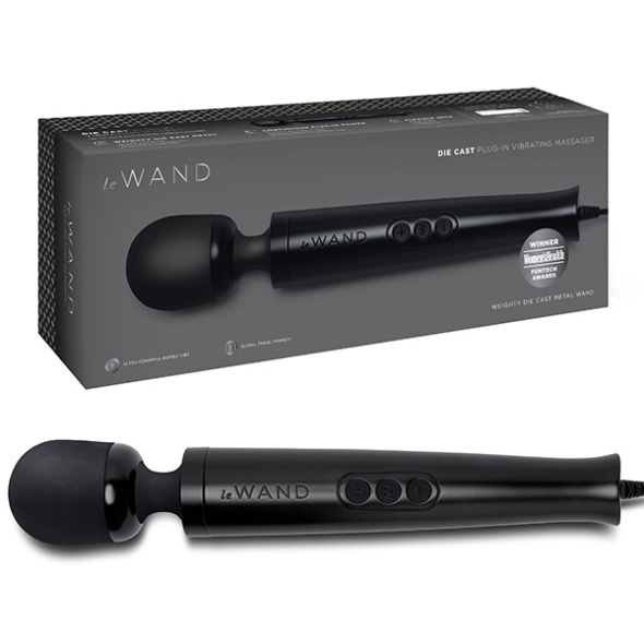 Le Wand Plug-In Vibrating Massager Black
