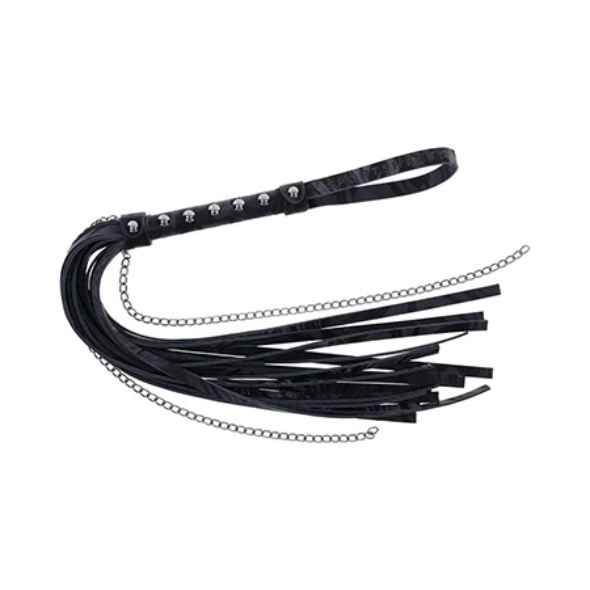 Fouet Chaînes Sportsheets Velvet Noir chain Flogger
