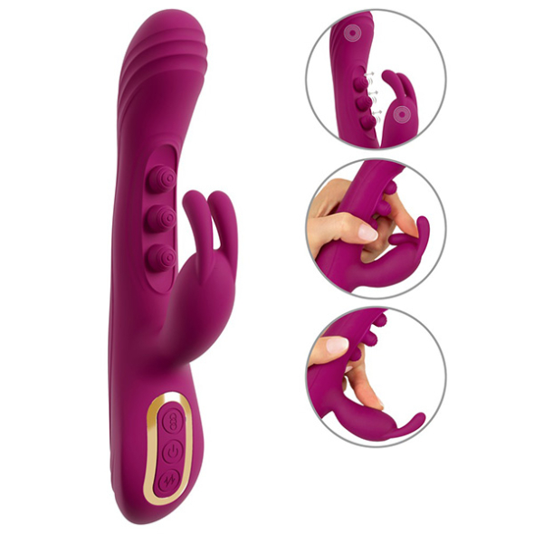 Javida Rabbit 2 fonctions avec 3 boules éjaculation féminine