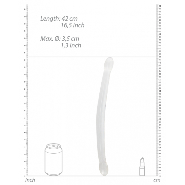 Double gode Crystal 42cm x 3.5 cm