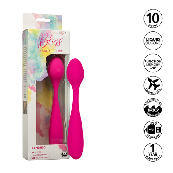 CalExotics Bliss Liquid Silicone Bendie G Pink flexible