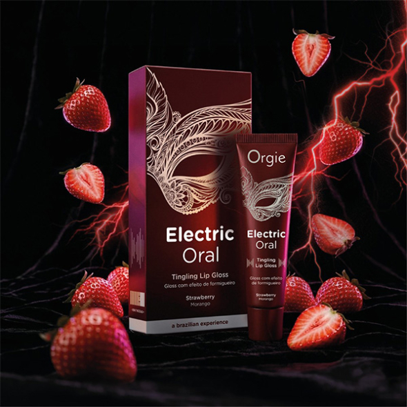 Orgie Electric Oral Gloss stimulant saveur Fraise