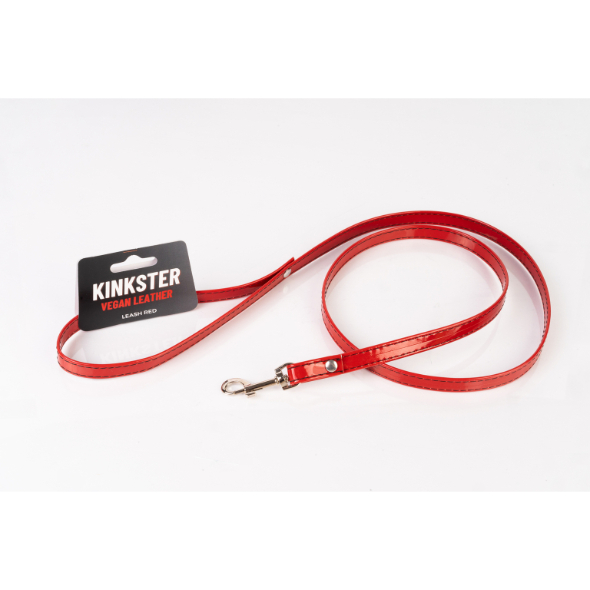 Kinkster Laisse rouge vernie