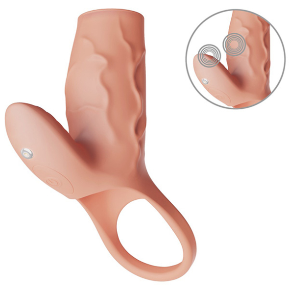 Realistixx Sleeve vibrante avec stimulateur clitoris