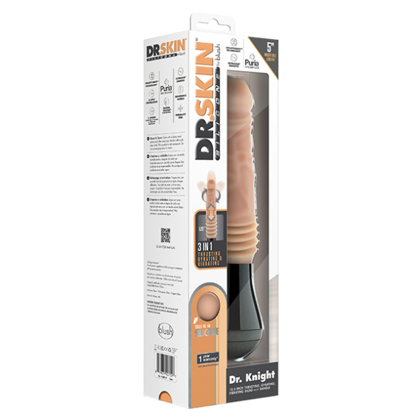 Gode vibrant à Poussées et rotations Dr Knight Thrusting