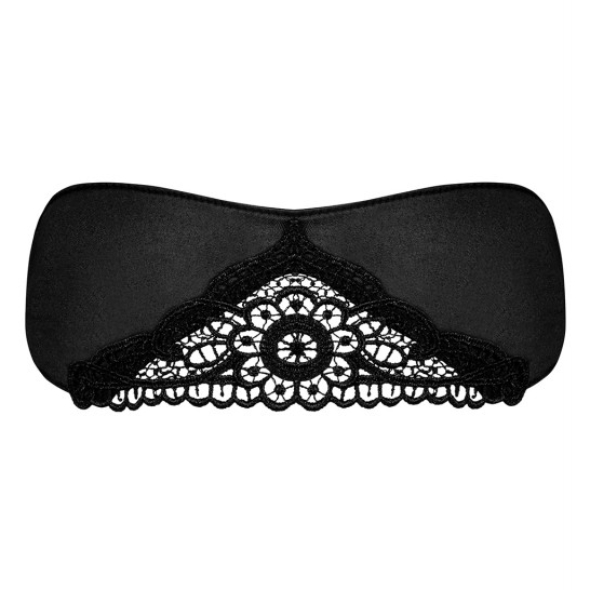 Obsessive Satinia Masque en satin - Noir