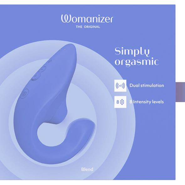 Womanizer Blend Blue Stimulateur Pleasure Air Clitoris et Point G