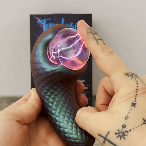 Globe de plasma mystique du serpent enchanté Dark Millenia Temptasia