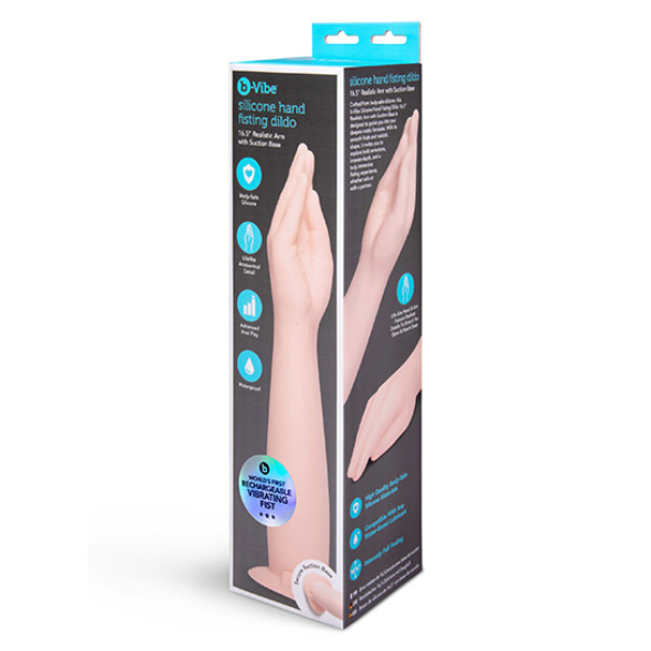 Gode Main Fist Vibrante en Silicone 42 cm avec Ventouse