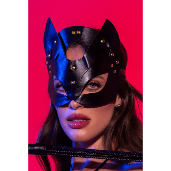Masque félin similicuir - Mapalé