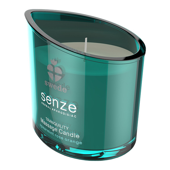 Bougie de massage Tranquility Menthe verte Rose Orange Senze