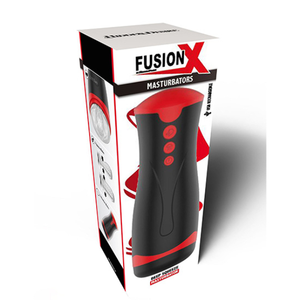 Deep Squeeze Masturbator  Vibration et pression FUSION X de HIDDEN DESIRE
