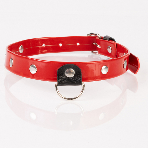 Kinkster Collier 2 rivets rouge