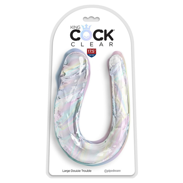 Double Dong Large Pipedream King Cock Clear