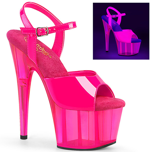 Chaussures Sexy Gogo Dance Rose Fluo Pleaser ADORE 709 UVT Pink