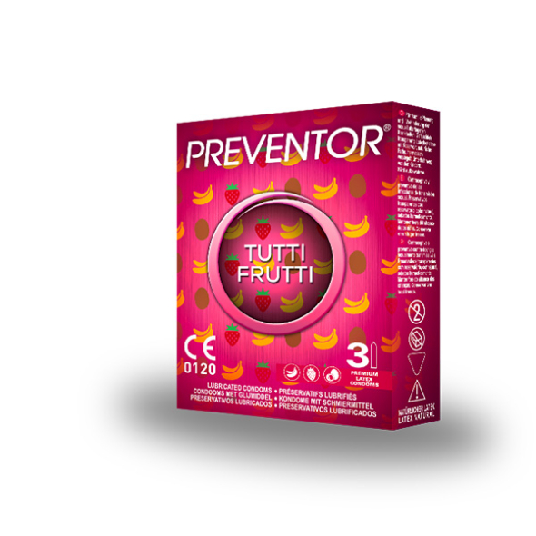 Préventor Tutti Fruitti ( 3 préservatifs)