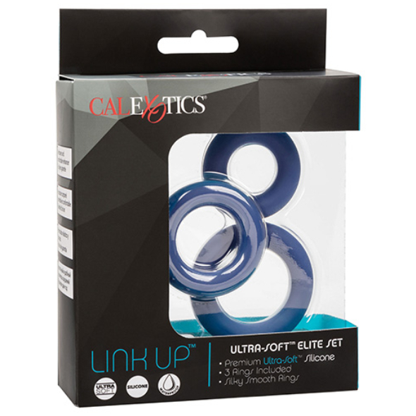 CalExotics Link Up Ultra-Soft Elite Set Cockring set