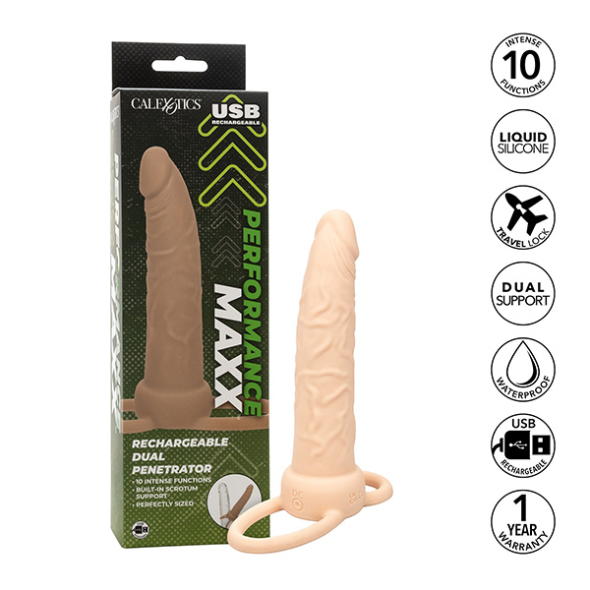 CalExotics Performance Maxx light Skin Pénétrateur double rechargeable