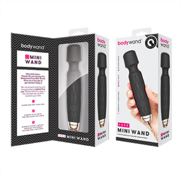 Bodywand Luxurious Mini USB Wand Vibrator Noir