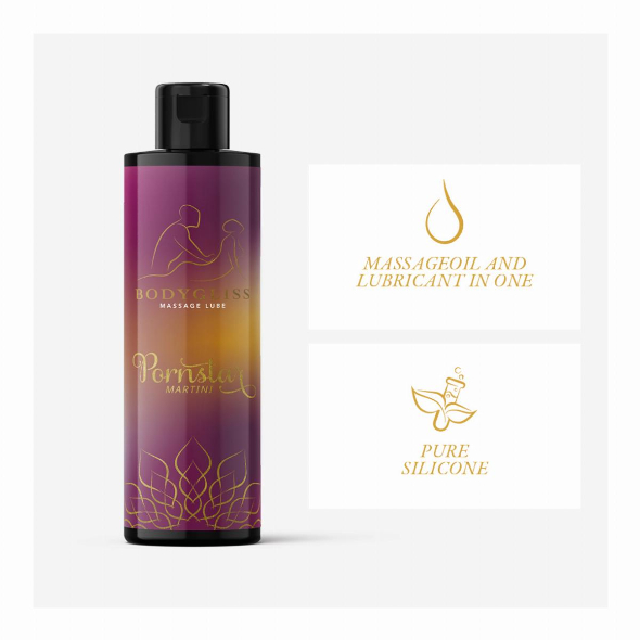 BodyGliss - Huile de Massage et Lubrifiant en 1 Pornstar Martini - 150 ml