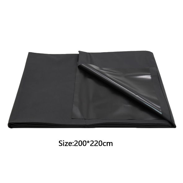 Bed Sheet Cover Black PVC