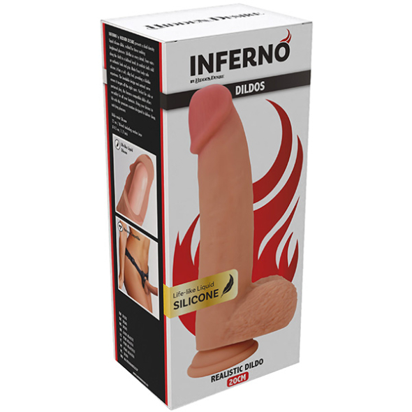 Hidden Desire Inferno Realistic Dildo Liquid Silicone 20 cm