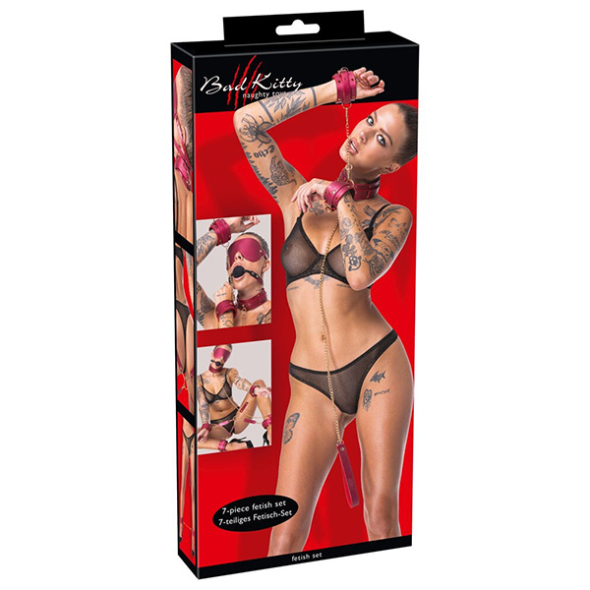 Bad Kitty Kit de Bondage Hot PinK Nacré