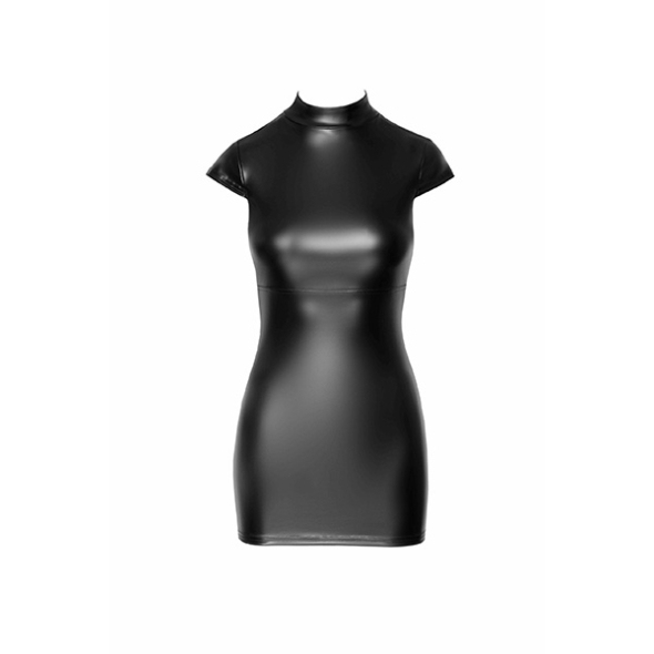 1 Mini robe fantaisie en wetlook avec dos nu lacé Noirhandmade F309